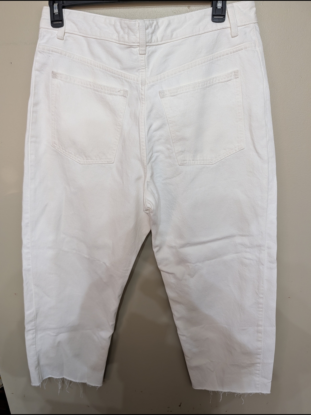 Madewell Off-White Denim Label Detail Jeans